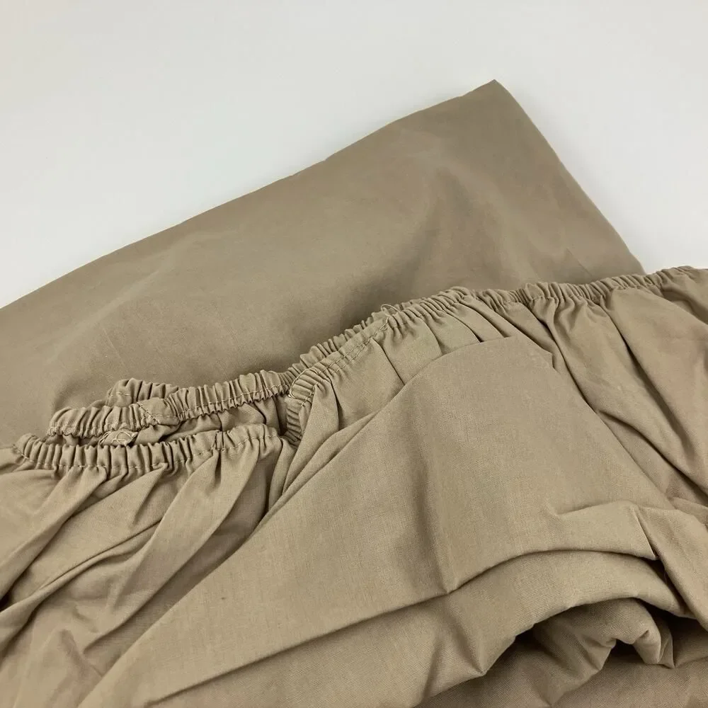 Fitted Sheet Size Twin Beige Tan Mainstays